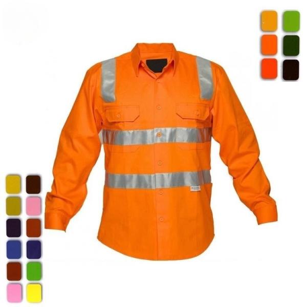 ODM Reflective Safety Shirts Quick Dry Work Construction Reflective Polo Shirts