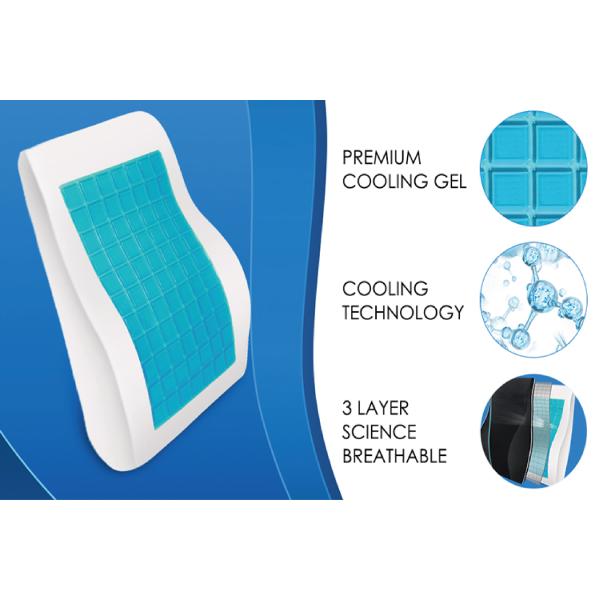 Customized Cooling Gel Memory Foam Lumbar Support Cushion for Lower Back Pain Relief