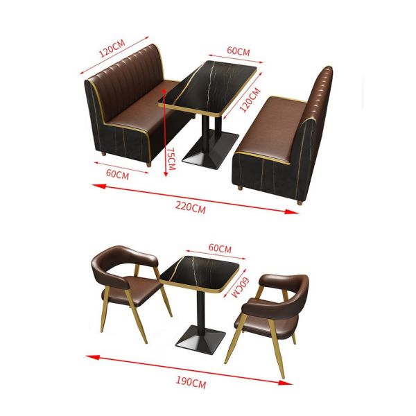 Versatile Restaurant & Bar Seating – Modular Leather Booths, Sofas & Café Tables