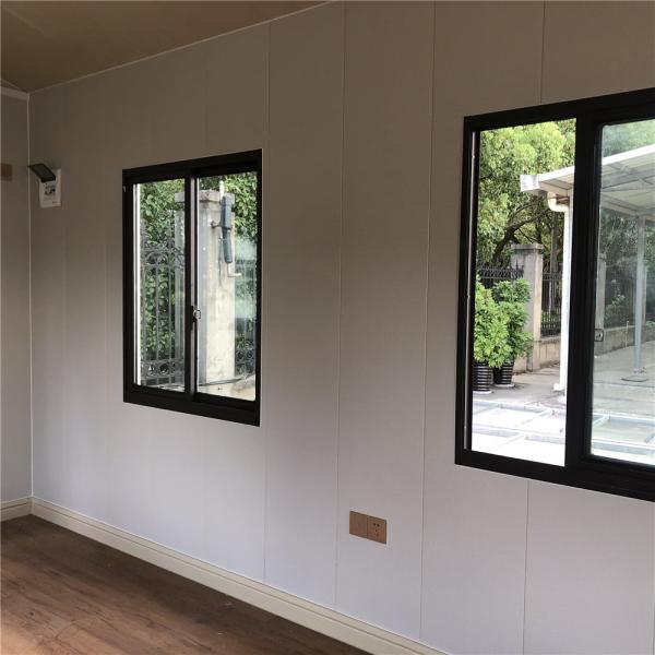 hogares de acero del envase del metal del sitio 25m2 del panel de bocadillo de 100m m EPS 1