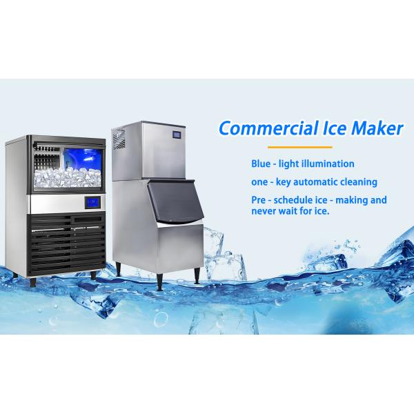 150kg Fully Automatic Medium-sized Ice Maker Is Used for Making Drinks and Preserving Ingredients