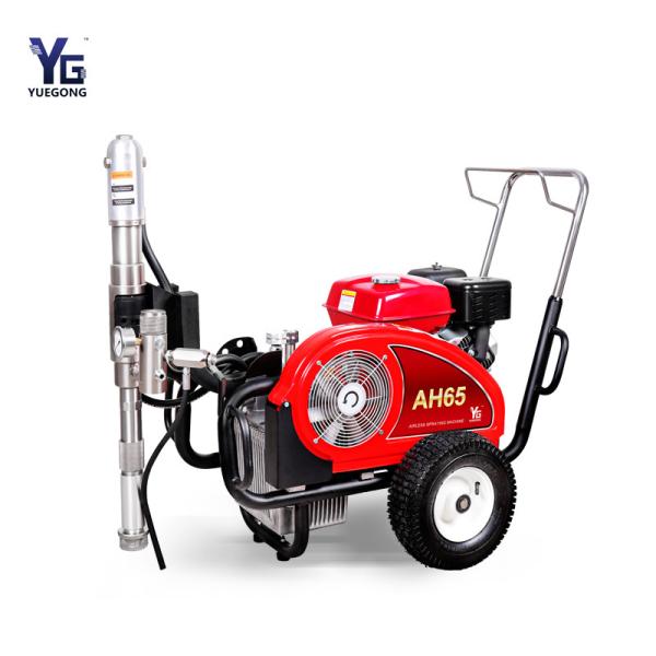 Water Based Waterproof Coat Airless Putty Spray Machine 10HP Gasoline Driven AH65
