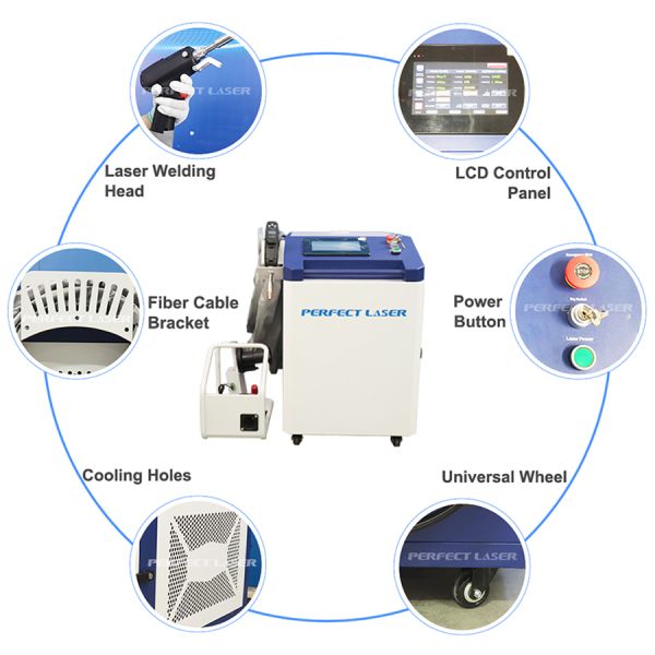 Perfect Laser 4-in-1 Laser Welding Machine Portable Laser Welder with Welding Cleaning Cutting Functions for Industrial Metal Processing