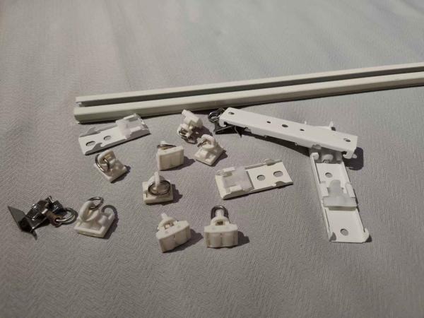 Curtain Aluminum Alloy Slide Rail Track Straight Track Rail Rod, Top Code, Side Code, Connector Set