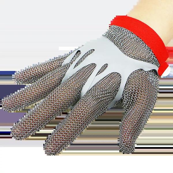 Anti Cut Stainless Steel Safety Gloves Wire Metal Mesh Cut Resistant Breathable