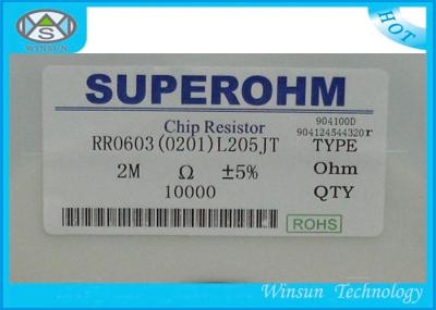 Light Weight Ceramic Power Resistor , 1/8W Mini Size SMD 1206 Resistor