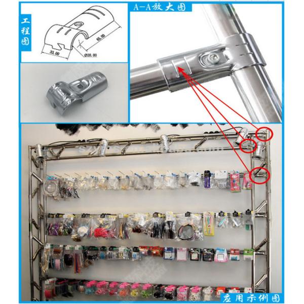 ESD Creform Pipe Workbench Chrome Pipe Fittings Chrome Plated Metal Joint Anti Static