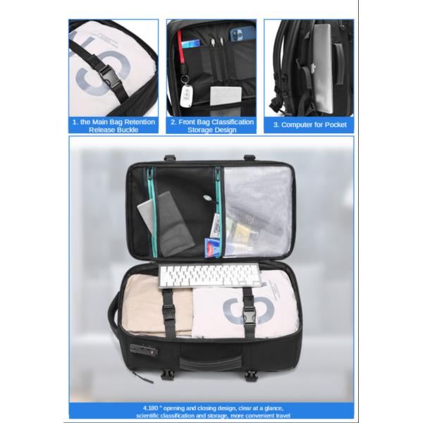 Polyester Lining Business Backpack with Large Capacity and Waterproof Oxford Material
