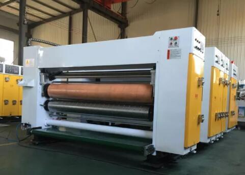 Máquina ondulada automatizada da fabricação da caixa que imprime entalhando cortar