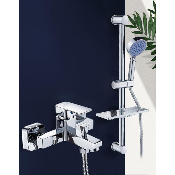 Triple Aluminum Shower Head Square For Bathroom Bathtub Electroplated Copper