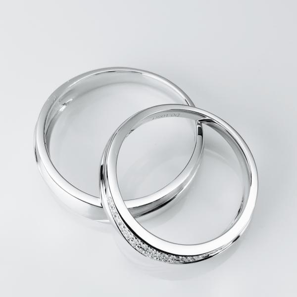 White Mirror Polishing Color Contracted Jewellery Couple Rings