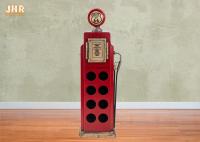 Couleur rouge de vin de support de meubles de rangement de forces de défense principale de plancher de vin de bouteille décorative en bois antique du support 8