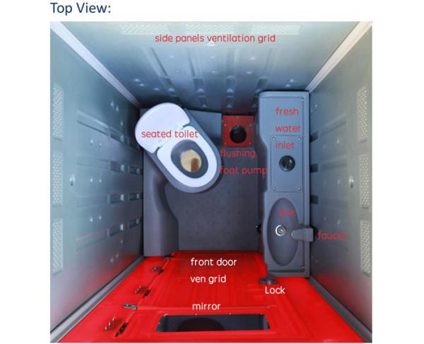 Rotational Fresh Water Tank Mould , Mobile Rotomolding Toilet Tank Mold