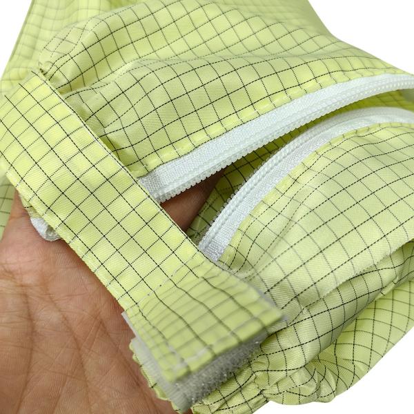 Calçados de segurança de sola de PU amarelo ESD Calçados de sala de limpeza Calçados antistáticos Botas longas para trabalho industrial Calçados