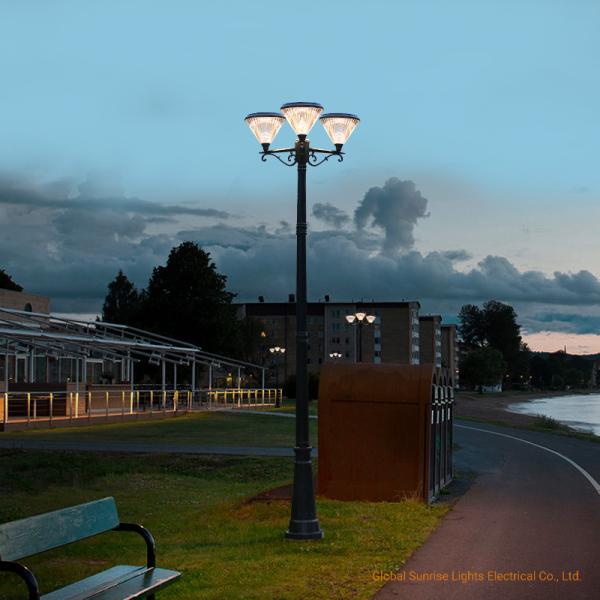 IP65 Outdoor Solar LED Landscape Pathway Light Solar Garden Lights 3 head lamps