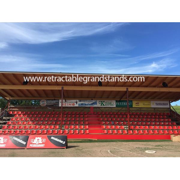 Arena Plastic Bucket Seats Outdoor Volleyball Court Fixed Spectator Seating 330mm Height