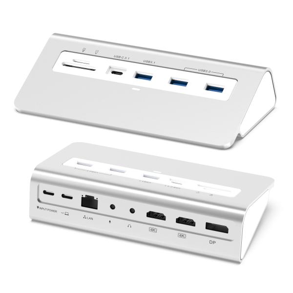 Estación de acoplamiento de escritorio Subosen Manufacture 14 en 1 tipo C USB C 1G Ethernet 4K HDMI