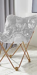 Folding Moon Chair - Large Saucer UFO Chair with Collapsible Metal Frame, Moon Round Camping Chair