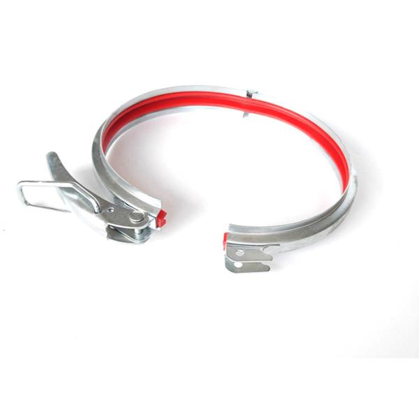 Регулируемый зажим для резиновой трубы трубопровода кольца замыкателя затвора 100mm для извлечения пыли служил фланцем