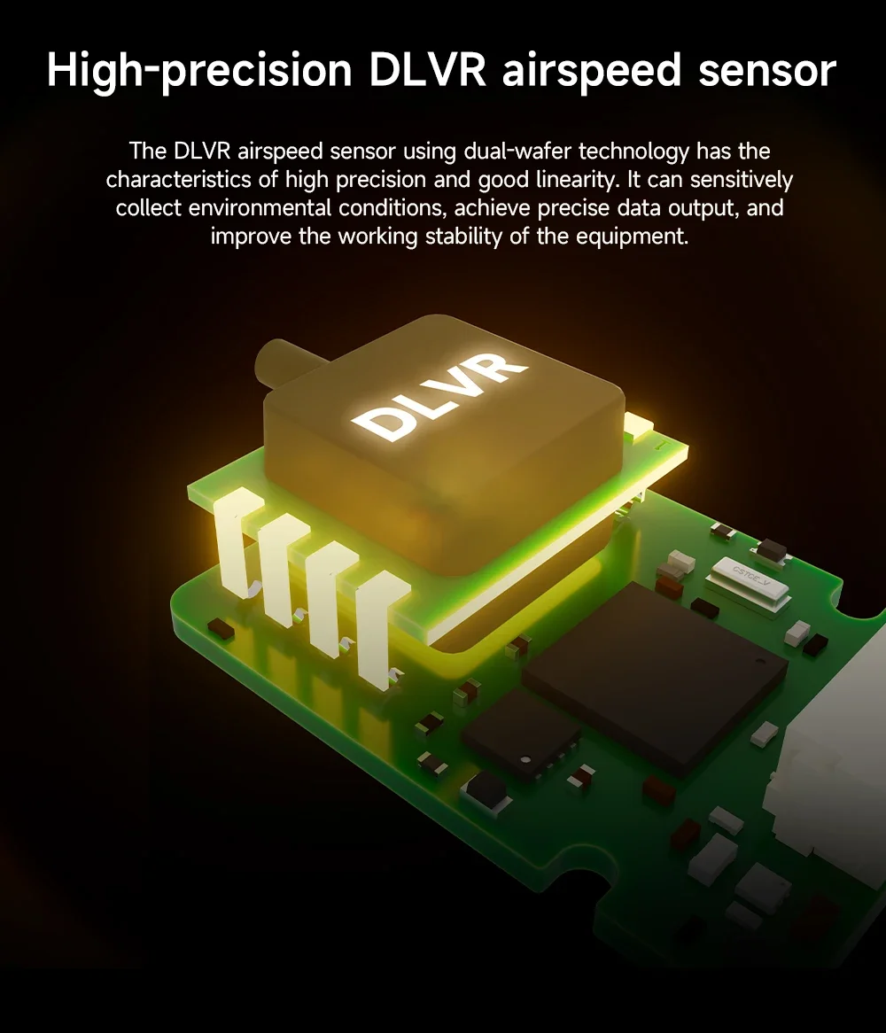 New Cuav Skye 2 Nano  Dlvr High Accuracy and Linearity Airspeed Sensor Supports Ardupilot / Px4 for Rc Model Airplane