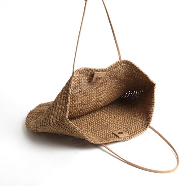 High Density INS One Shoulder Personalised Womens Bags Pure Handmade Leather Handle