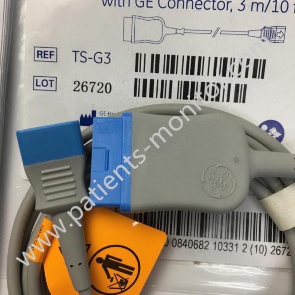 GE TruSignal Spo2 Interconnect Cable With GE Connector REF TS-G3 LOT 26720 3meters 10ft