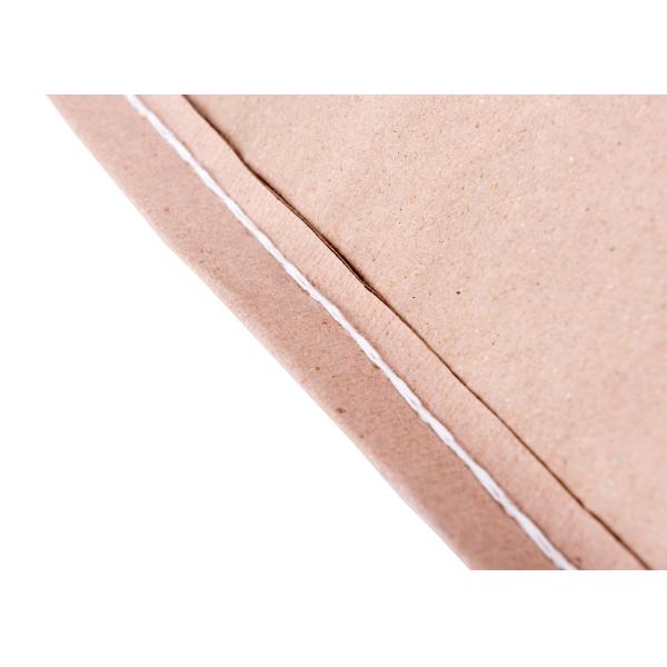 Pp Woven Plastic Compound Stand Up Food Pouches , white / brown Custom Kraft Paper Bags