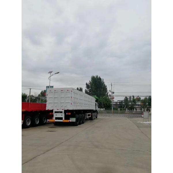 3 Axles 50 ton Heavy Duty Semi Trailers With Channel Steel Side Frame