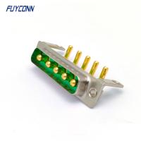 conector de poder superior 5w5, conector D-secundário masculino do ângulo direito da solda