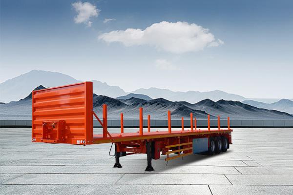 Used Saudi Flatbed Semi-Trailer 40000 kg