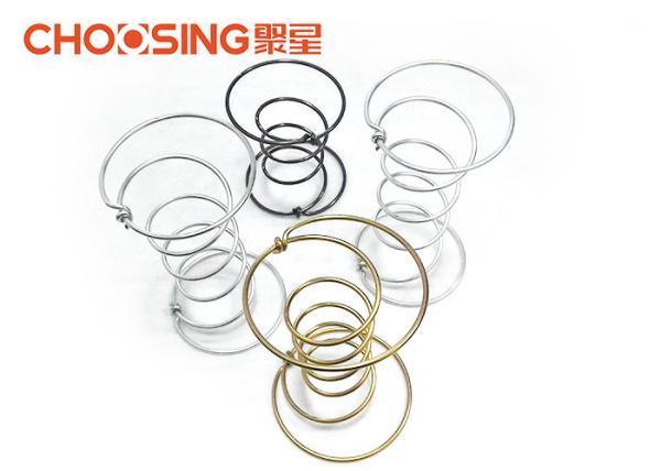 Black 5 Turns Couch Coil Springs Oil Tempered Anti Rust Treatment Surface