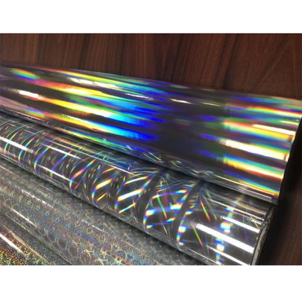 Película de transferencia holográfica transparente autoadhesiva BOPP a prueba de humedad para el embalaje