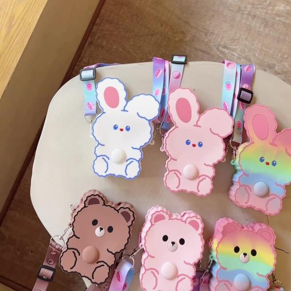 Легкая без BPA силиконовая ручка и карандаш Поп-коробка плечевая сумочка Фиджетные игрушки Сумочка для девочек