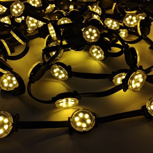 50mm Transparent Permanent High Brightness LED Point Light RGB Changeable IP67 Waterproof Outdoor Decoration