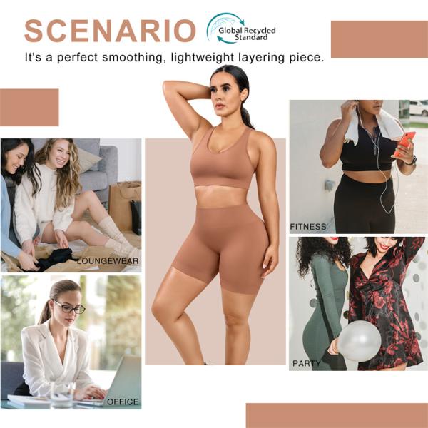 Hexin Custom Logo Женский фитнес-сет с экологически чистой тканью и высокой талией1