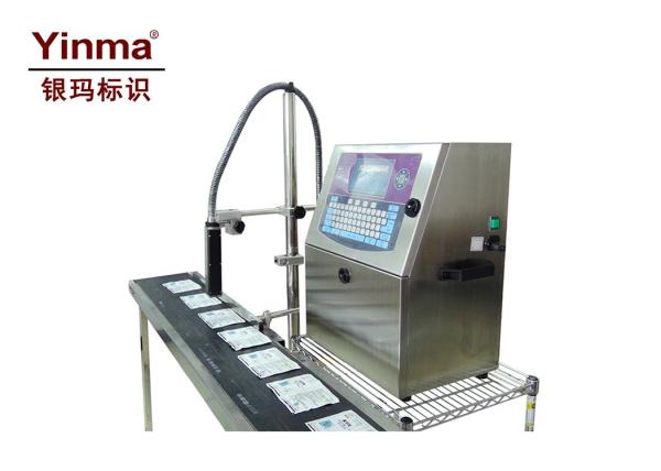 3-15mm Height Inkjet Barcode Printer , Expiry Date Printing Machine For Food Bags