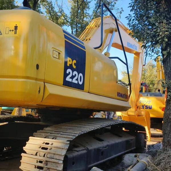 Excavadora original japonesa Komatsu PC200 com capacidade de balde de 0,8m3 e peso de 20000 kg