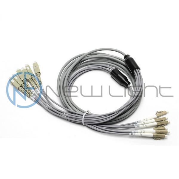 6C LC Multimode Fiber Optic Patch Cord with Grey LSZH Out Jacket for FTTH and LAN Applications