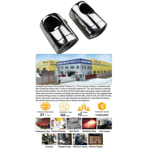 SS 304 316 Балюстрадные фитинги Зеркало Сатинный крест 1/2'' 16mm 19mm Нержавеющая сталь Бар держатель для 38,1mm 44,4mm 2'' трубы
