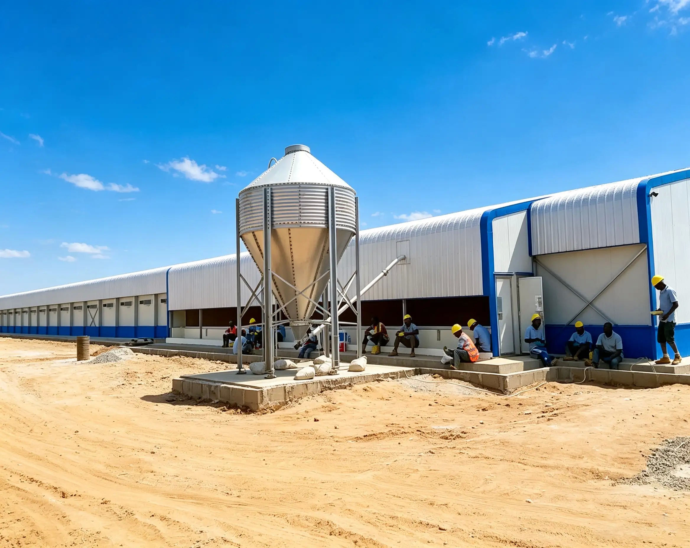 Earthquake Resistant Waterproof Heat Insulated Light Steel Structure LGS Building Workshop