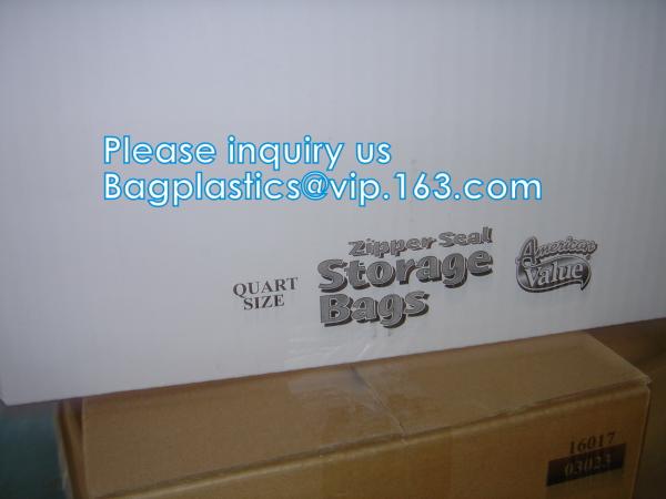 Snap Lock Bags, Zipper Lock Fresh, Seal Fresh, Zip Grip, Grip Seal, Food Storage Bags, Gallon, Quarter Size
