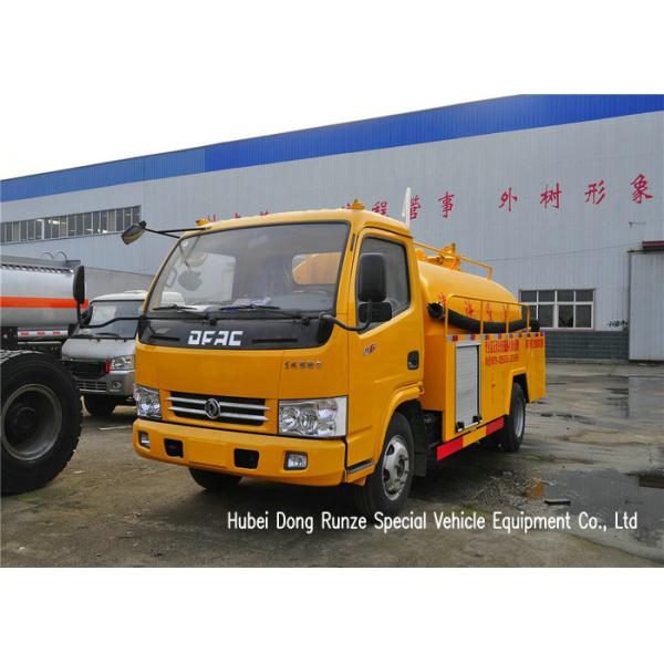 DFAC 3500L-5000L Fecal Sewage Suction Tanker Truck With Hydro Jet Plumbing