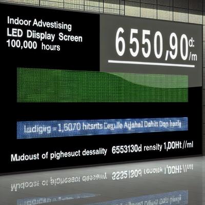 Long-lasting 100000 Hours Lifespan Indoor Advertising LED Display Screen with 65536dot/m2 Pixel Density
