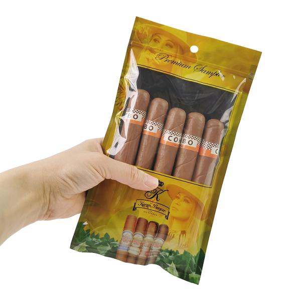 Factory Custom Printed Zip Lock Cigar Humidor bags 69%~75% RH