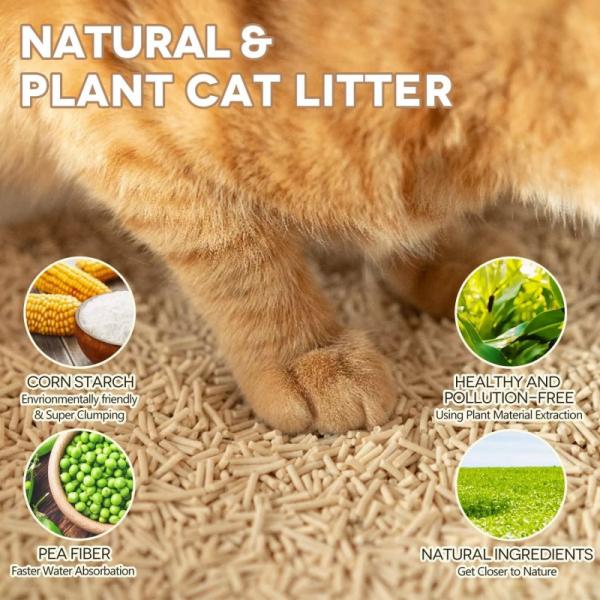 Soybean Cat Litter Dust Free Strip Shape for Easy Cleaning and Odor Control