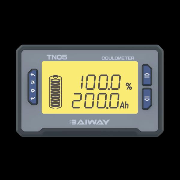 TN05 Battery Pack Battery Monitor 8-80V 0-75A Battery Monitor With Shunt