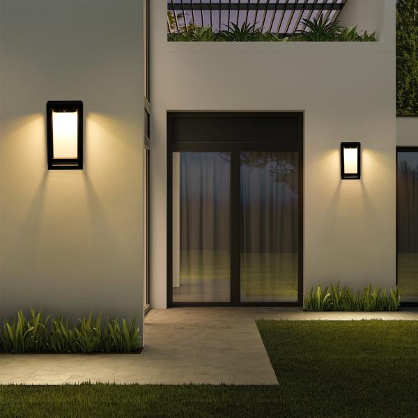 Luz de paisagem LED de alta luminosidade solar Porta exterior Caminho de jardim Luz solar
