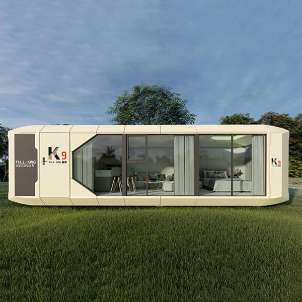 Prefab Beach Small Capsule Luxury Home Mobile Room Container Outdoor Hotel 2 Bedroom Pod Modular House