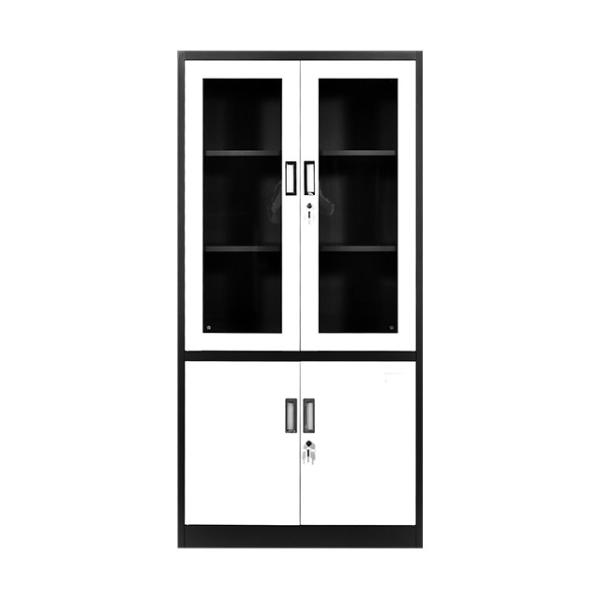 Steel File Cabinet Glass Door Laboratory Cabinet Steel Cupboard