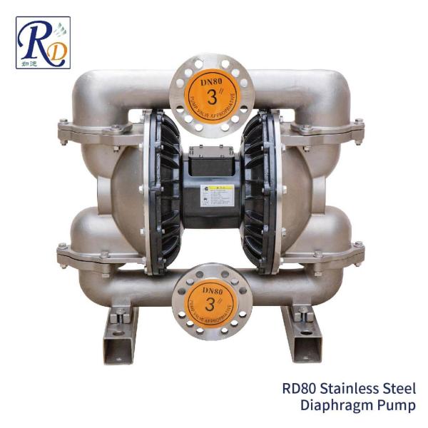 3 Inch Pneumatic Stainless Steel Double Diaphragm Pump Water Oil Lotion Acid